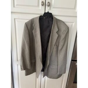 Petrocelli Men's Houndstooth Blazer Jacket 56R Silk‎ Wool Blend